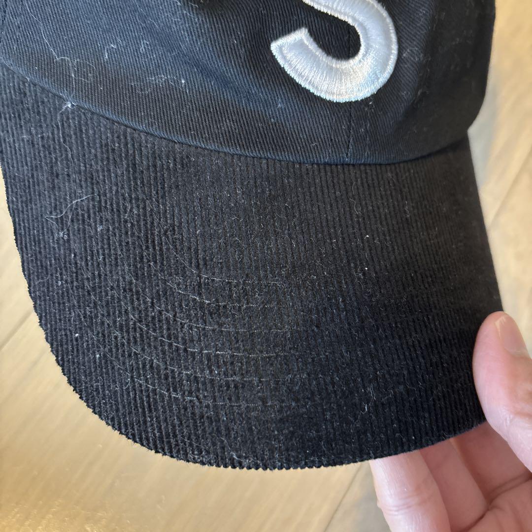 Supreme 2トーンカラーSロゴ 6パネル キャップ ブラック