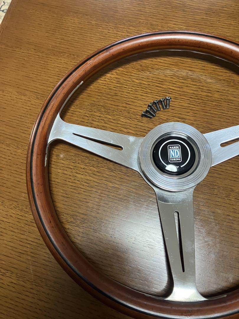 Amazon.co.jp: NARDI ナルディ ウッドステアリング 36センチ 黒