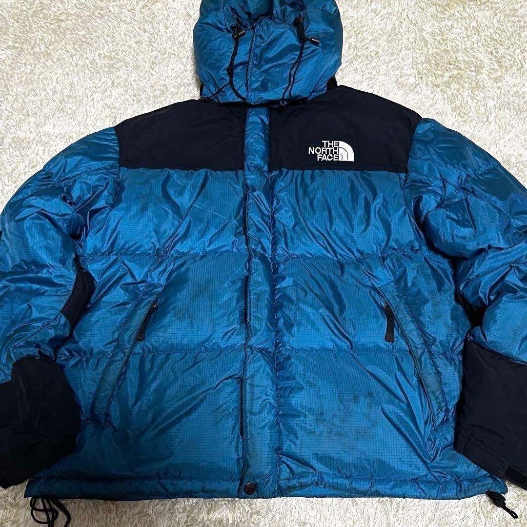 ノースフェイス ダウンジャケット メンズL 韓国100 700フィル ブルー青 ノースフェイス ダウンジャケット メンズL 韓国100 700フィル ブルー青