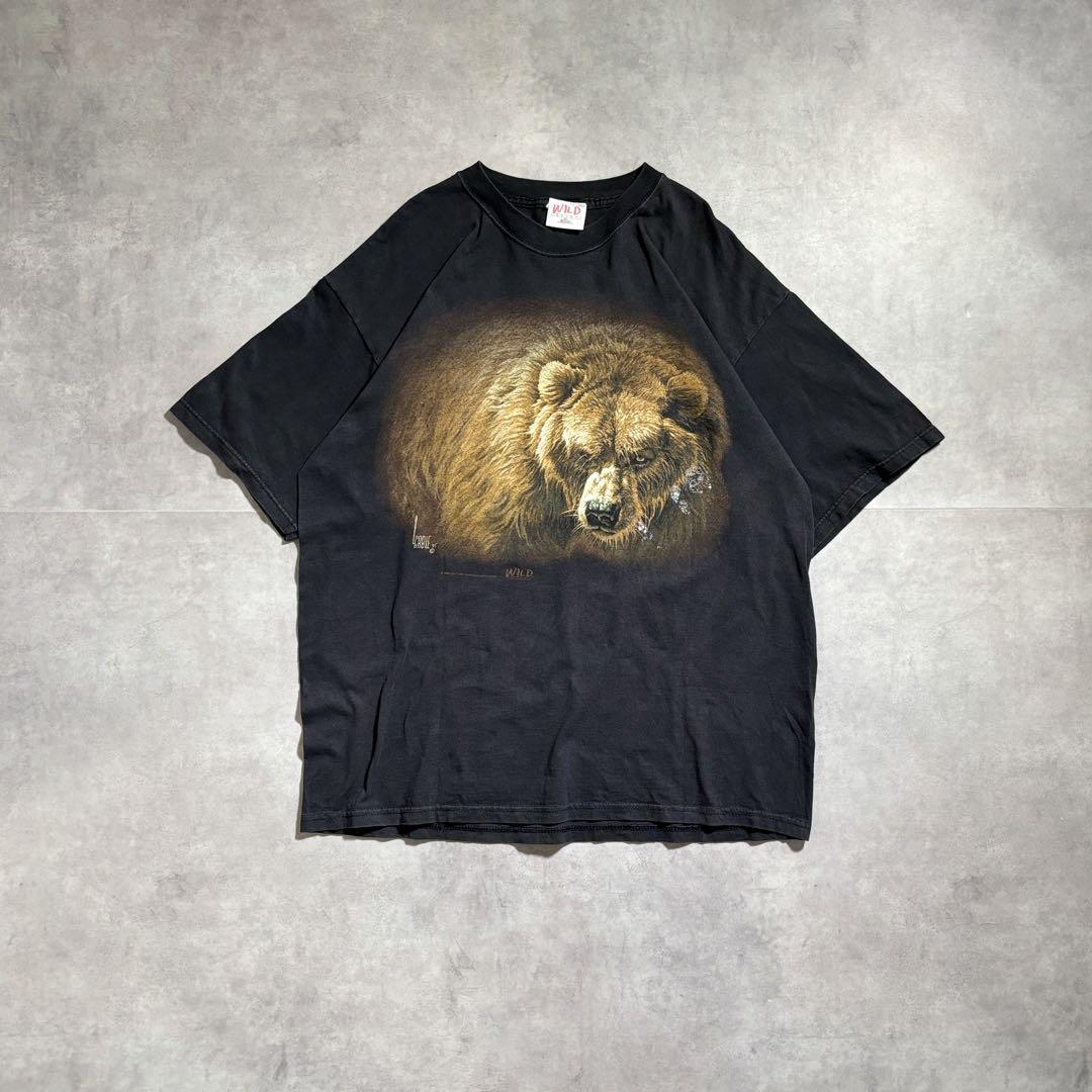 USA製 古着 90s アニマル プリント アート Tシャツ cityboy