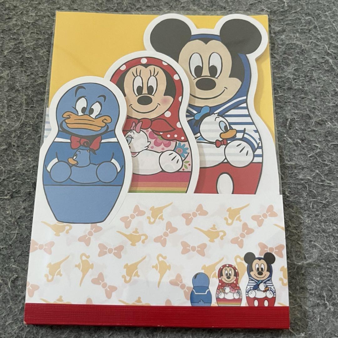 ディズニーリゾート メモ帳★マトリョーシカ ミッキー ディズニー メモ
