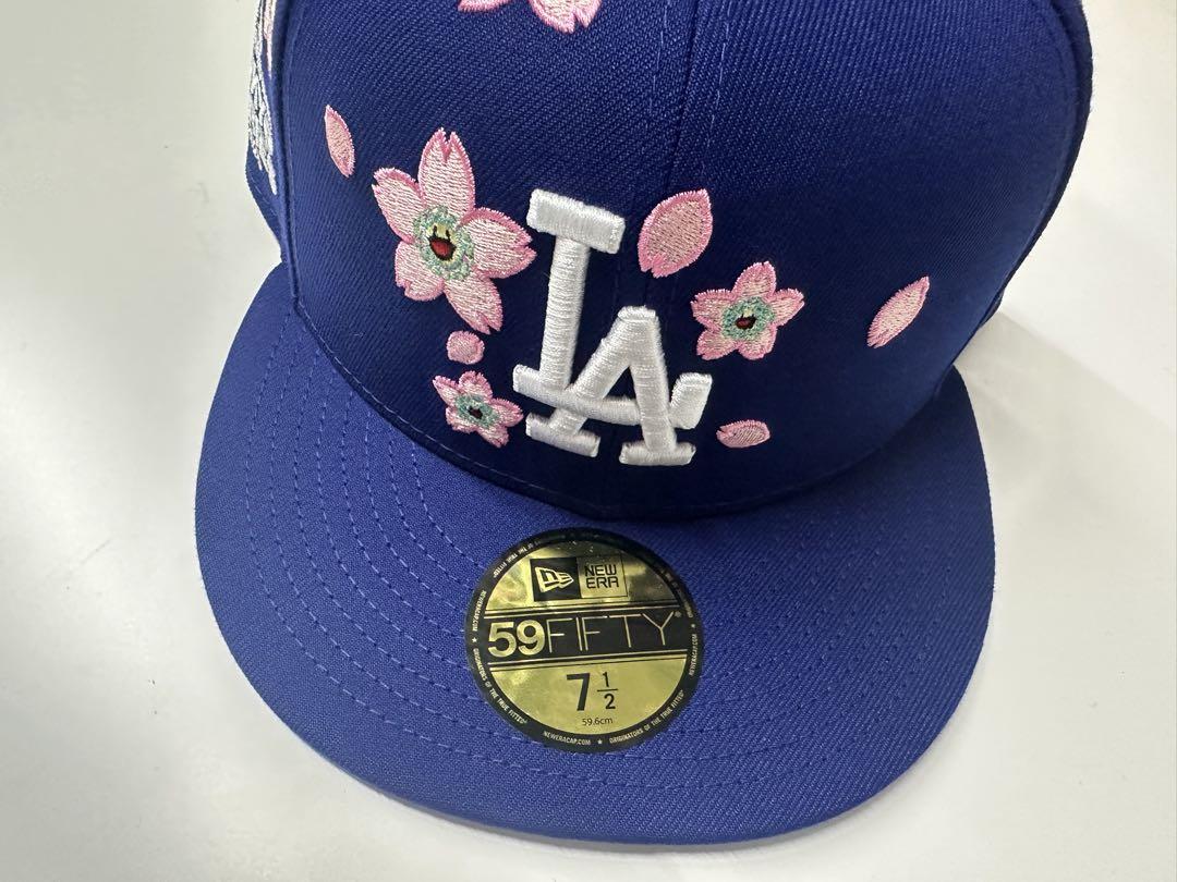 NEW ERA 9FIFTY ネイビー村上 隆氏コラボ 桜刺繍キャップ 限定品】村上隆×大谷翔平×ニューエラ コラボ 桜 LAドジャース