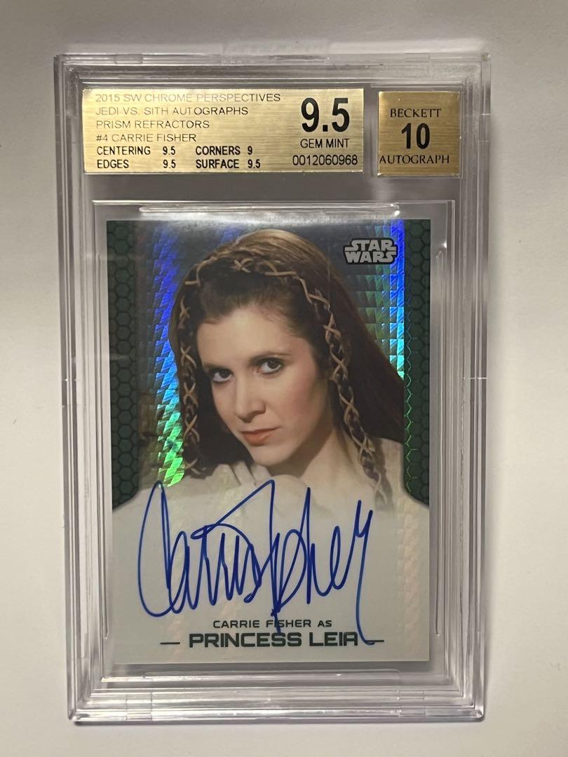 topps スターウォーズ　auto キャリーフィッシャー　star wars