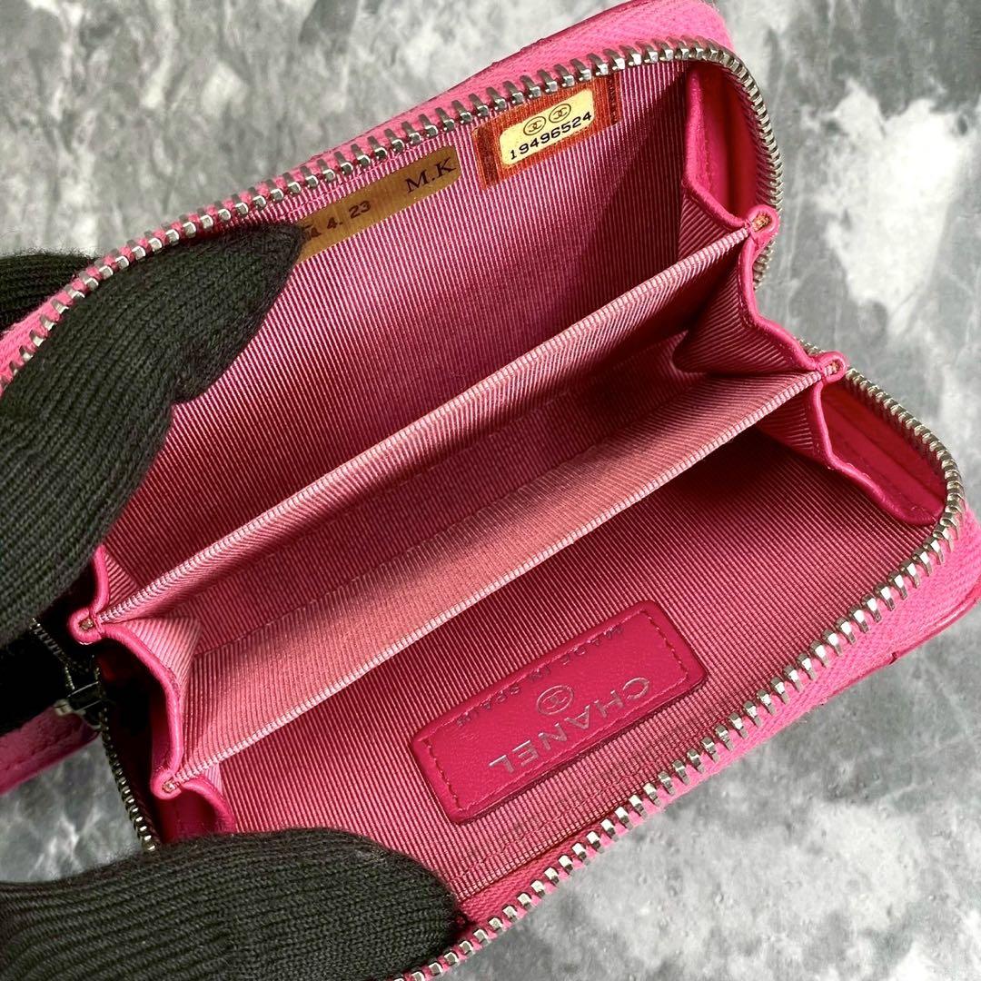 ✨️美品✨️ CHANEL シャネル クラシック ジップ コインパス ラムスキン