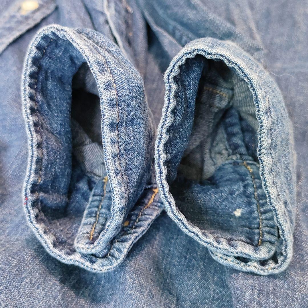 ラルフローレン デニム シャツワンピース ポニー刺繍 シェル