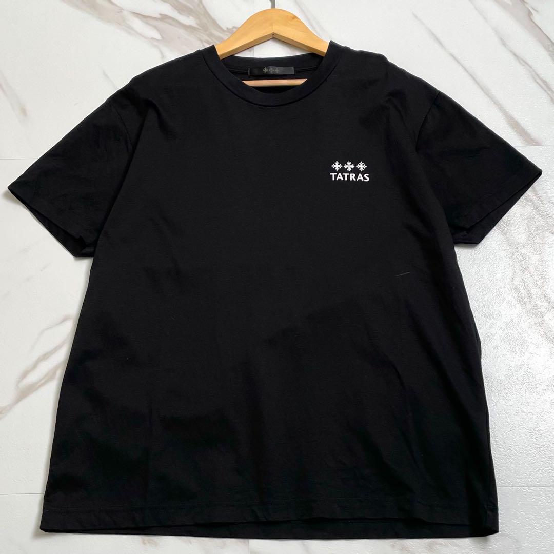 美品 24SS✨TATRAS AION バックロゴプリント Tシャツ デカロゴ