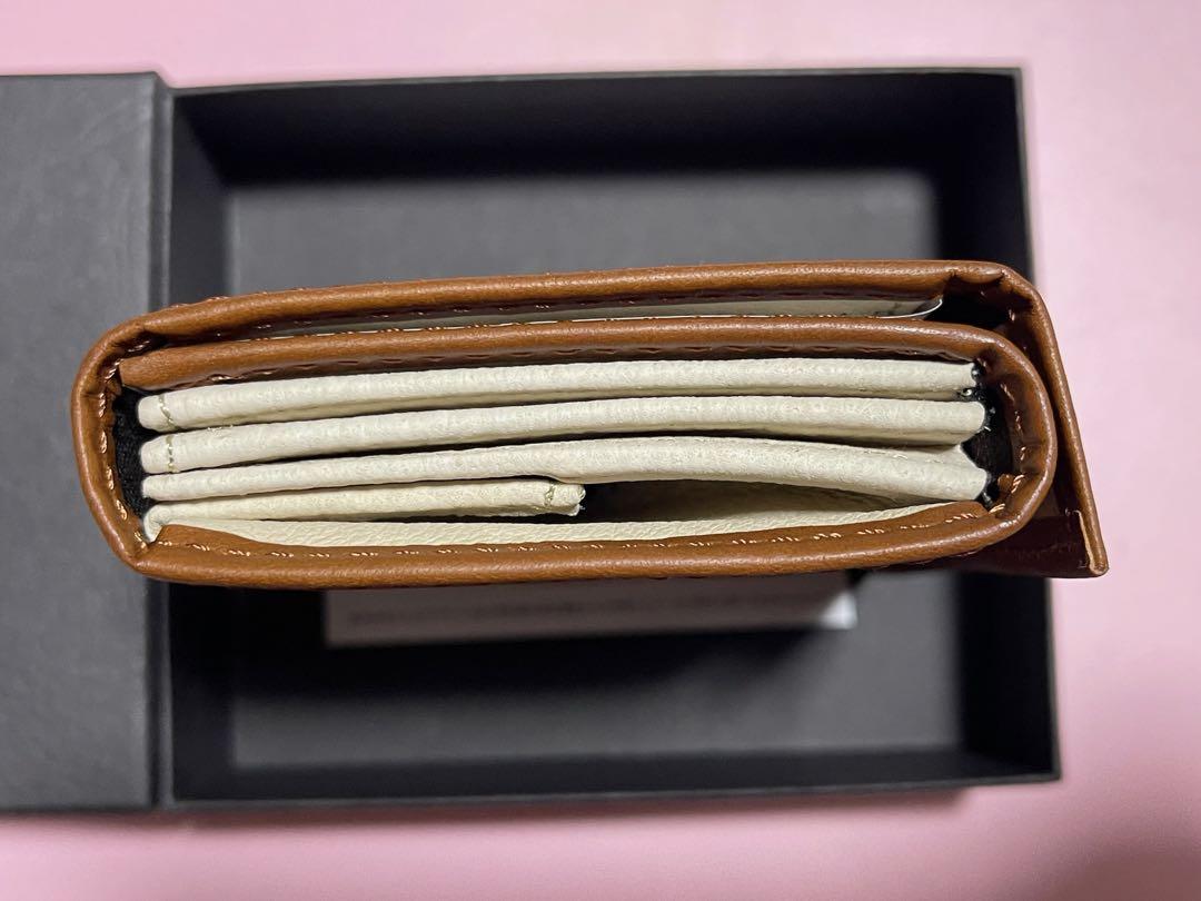 【新品】エムピウ m+ ミッレフォッリエ2 P25 折り財布コニャック