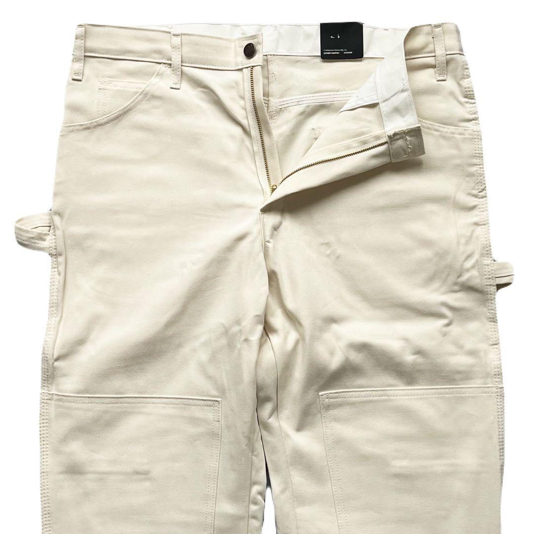 新品32x30 ナチュラル DICKIES ダブルニー ペインター パンツ