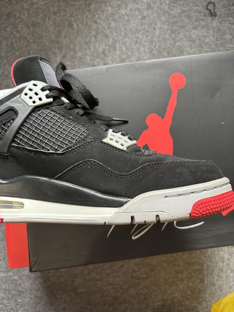 Air Jordan 4 赤/黒/灰 スニーカーお値段交渉可能です