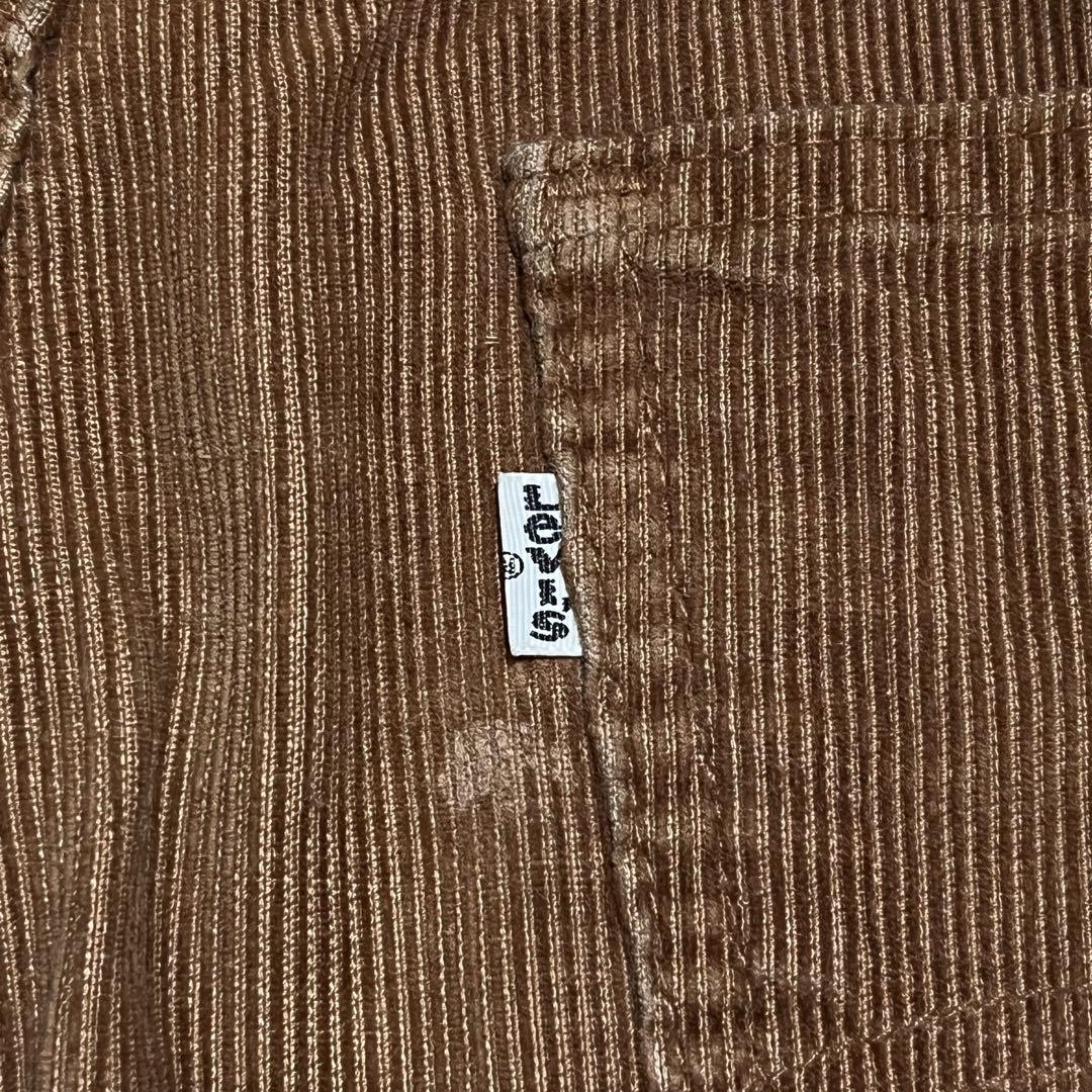 希少70s Levi's 517 USA製 コーデュロイフレアパンツW34 茶