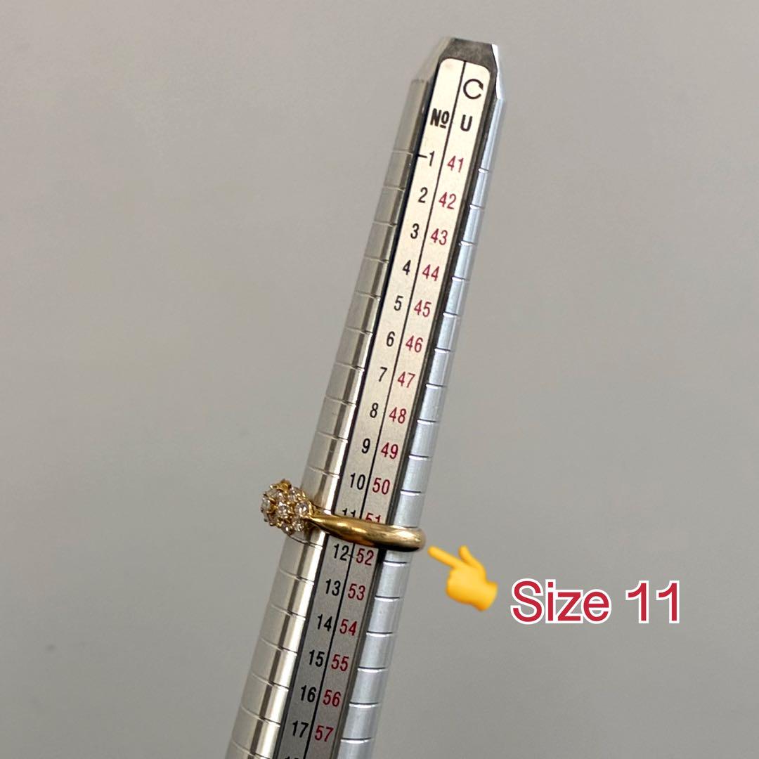 【まなっぺ】リボンモチーフダイヤモンドデザインリングD0.75ct・K18