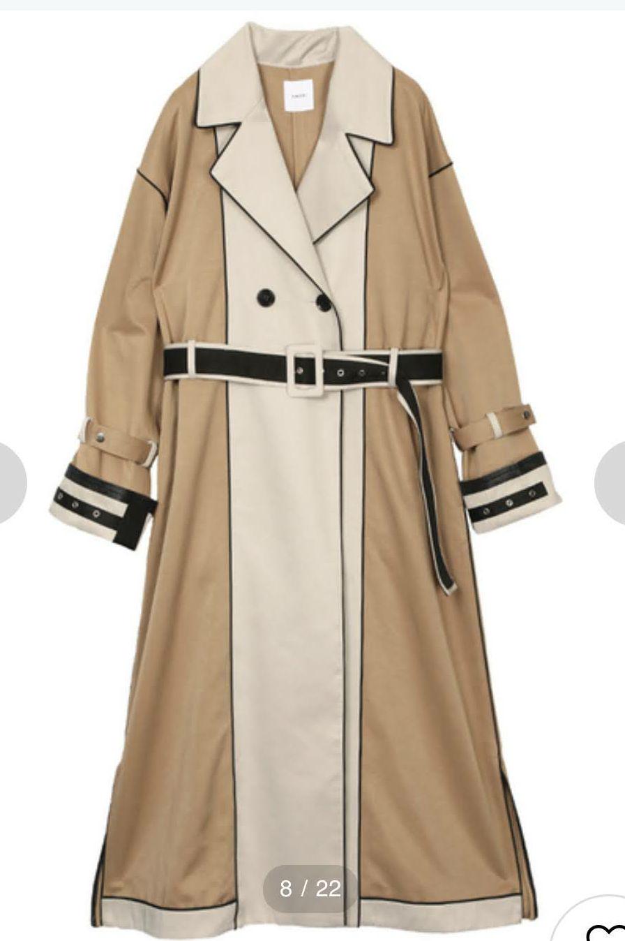 ホワイト系,FREE SIZE人気ブランドのAMERI INVERT SEAM TAPE COAT ...