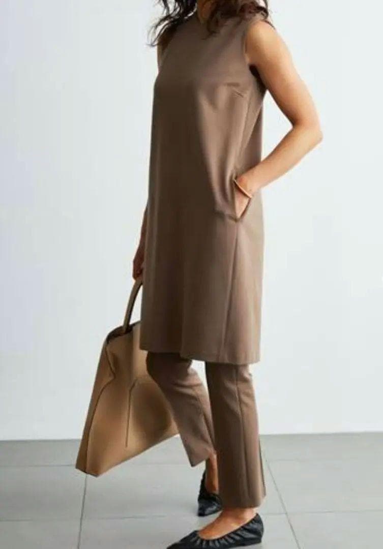 Mila Owen ミラオーウェン セットアップワンピース&パンツ モカ ０