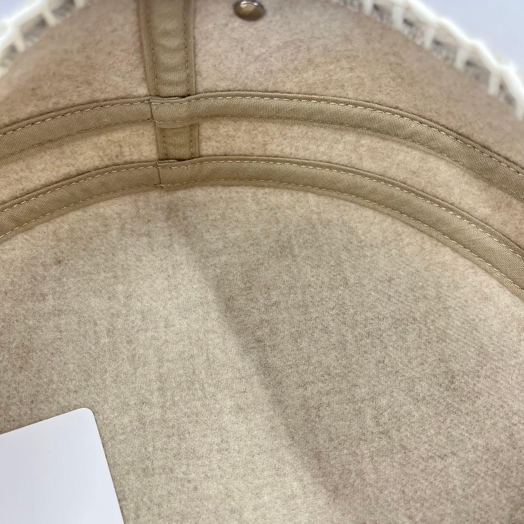 エルメス サントノーレ セリエ ベレー帽 #57 ウール シルク アイボリー エルメス ベレー帽 サントノーレ (HERMES/ベレー帽) 122664571