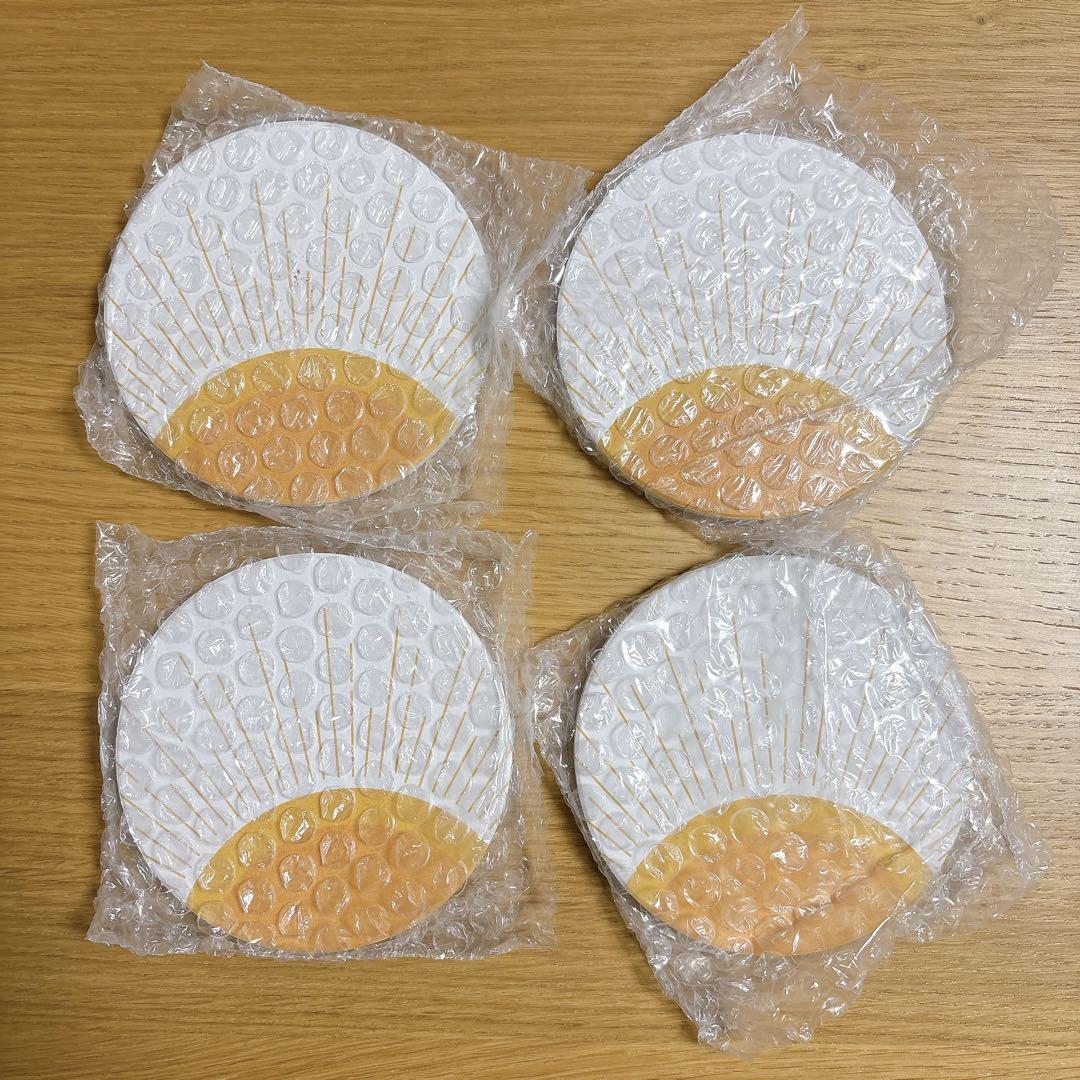 珪藻土 コースター 太陽 セット おしゃれ オレンジ 吸水 速乾 オフィス
