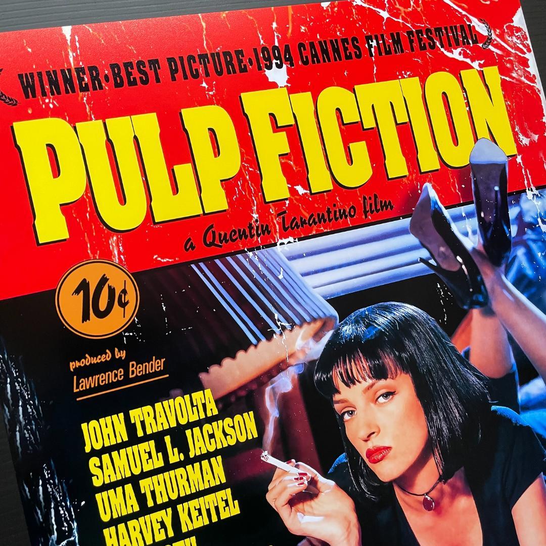Pulp Fiction パルプフィクション　ポスターパネル‼️ 貴重大判‼️ Pulp Fiction｜パルプフィクション ポスター - メルカリ