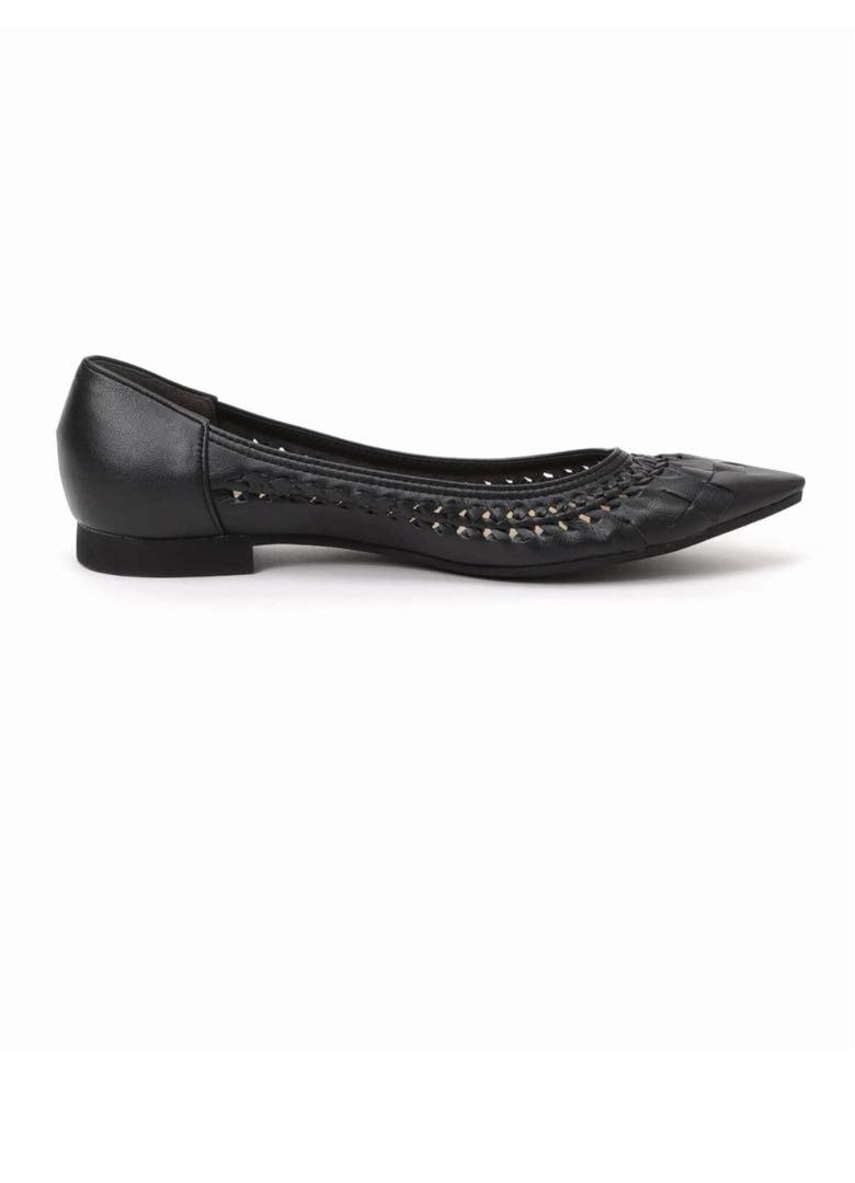 ルタロン LE TALON ポインテッド サシメッシュ フラットパンプス25.5