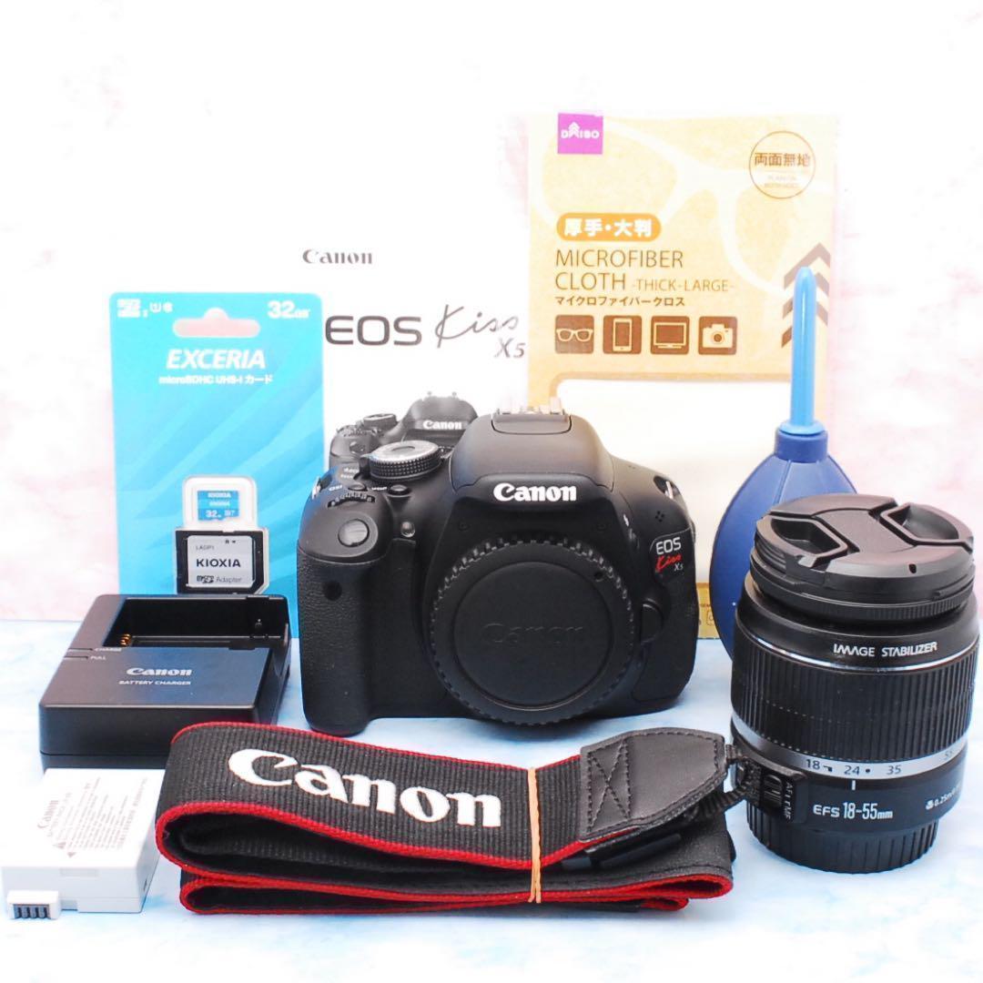 Canon EOS Kiss X5◎手ぶれ補正☆一眼レフカメラ☆美品＆S数少