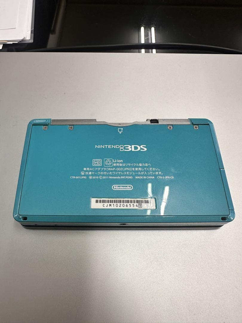 【動作確認済み】ニンテンドー3DS本体 ゲー厶機 任天堂 アクアブルー