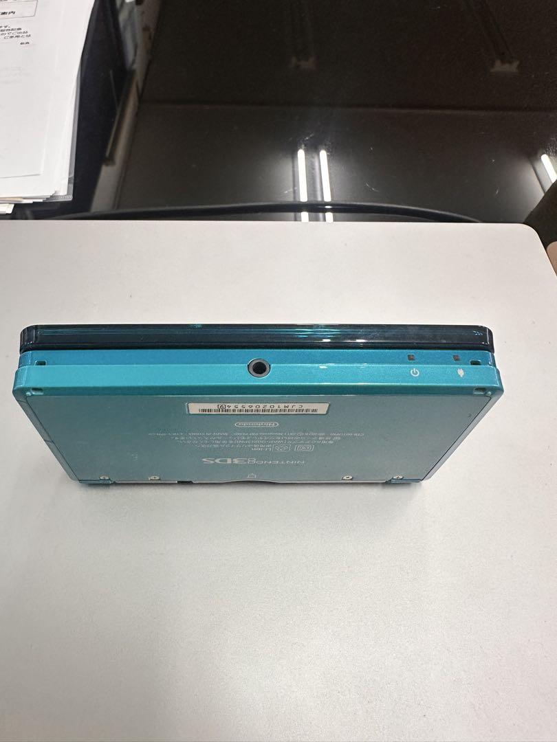 【動作確認済み】ニンテンドー3DS本体 ゲー厶機 任天堂 アクアブルー