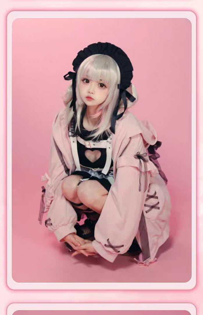 ネロページ 魔界ノりりむ メイド衣装 コスプレ　ウィッグ付き