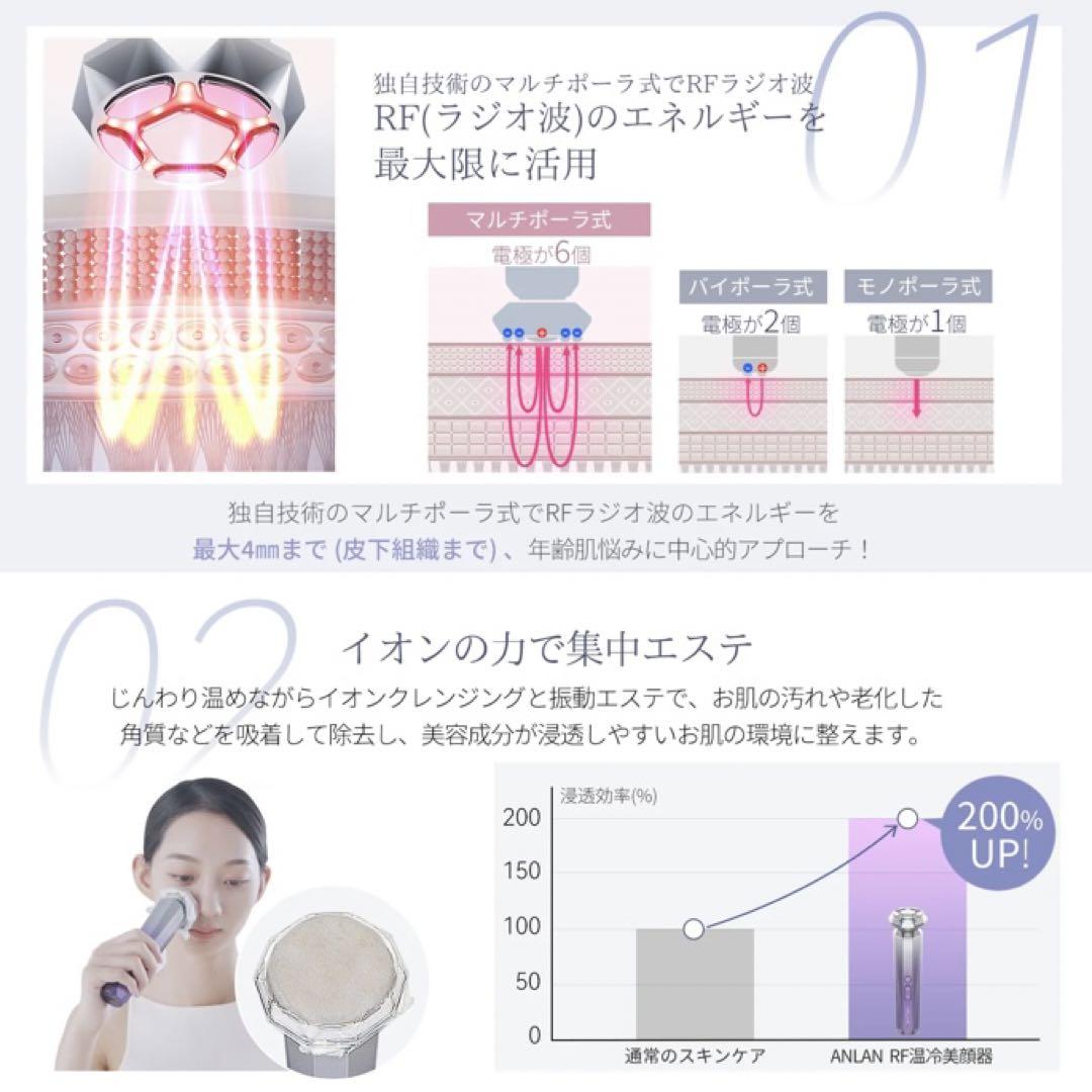 新品未開封♡【美容専門家監修】ANLAN RF温冷美顔器 リフトアップ