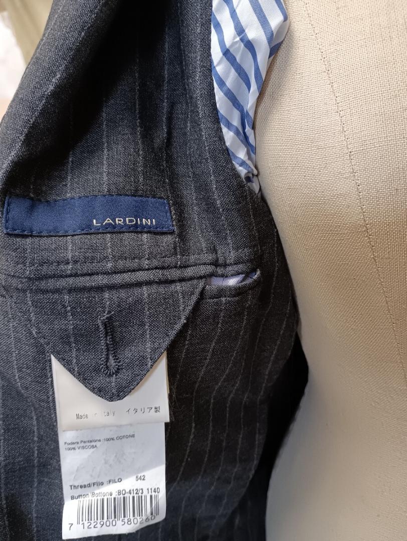 LARDINI　　s/s ピンストライプスーツ　　パンツリメイク