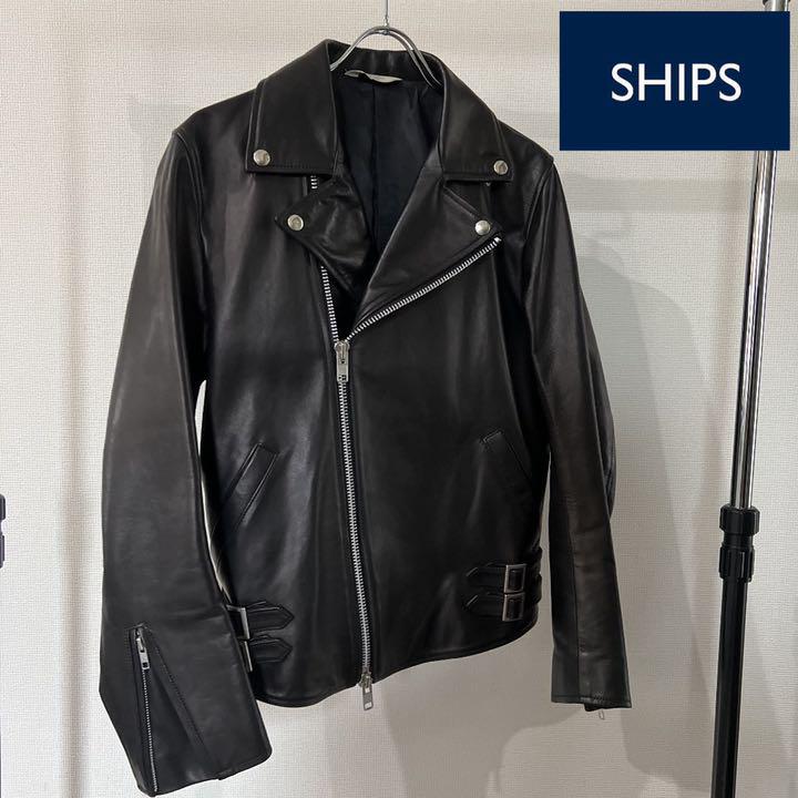 SHIPS ホースレザー ダブル ライダース ジャケット Mサイズ