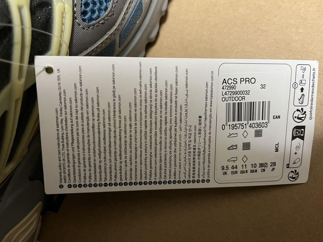 サロモン SALOMON ACS PRO BLUE ブルー　28cm