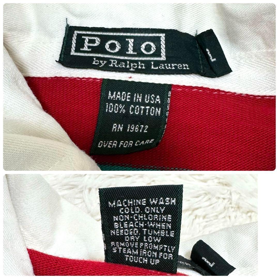 Polo by Ralph Lauren ヴィンテージラガーシャツUSA製 L