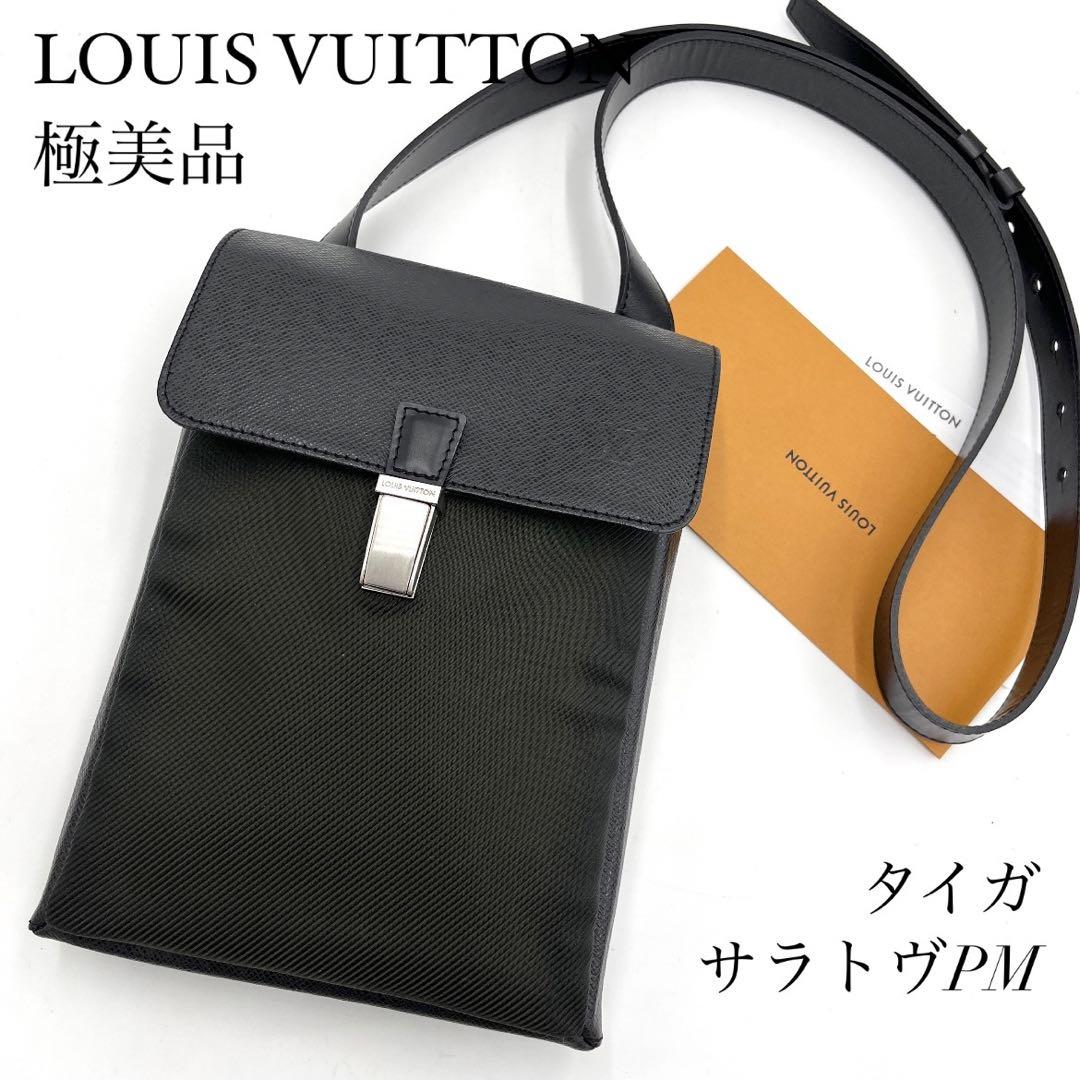 はむallitem【極美品】LOUIS VUITTON タイガ サラトヴ メンズ ショルダーバッグ