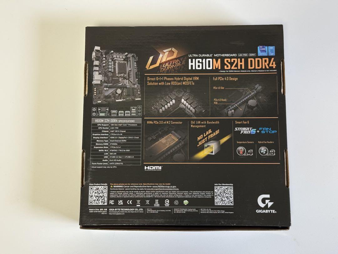 GIGABYTE H610M S2H V2 DDR4 マザーボード