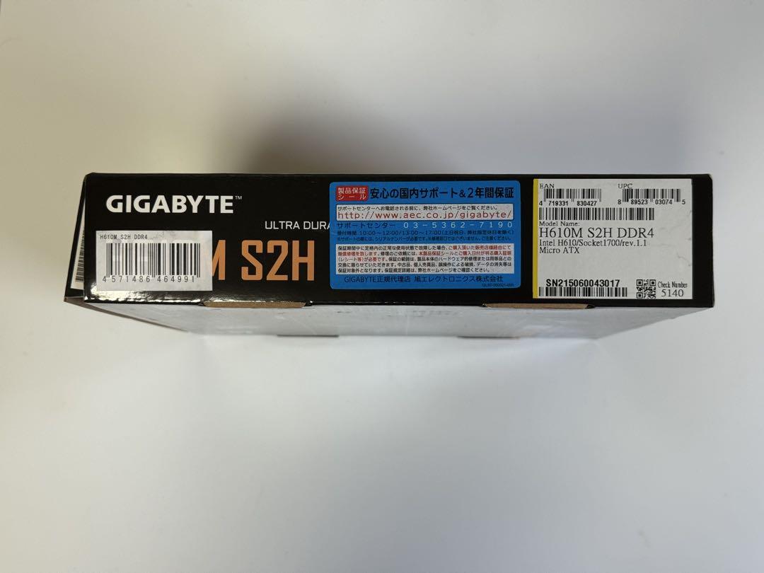 GIGABYTE H610M S2H V2 DDR4 マザーボード