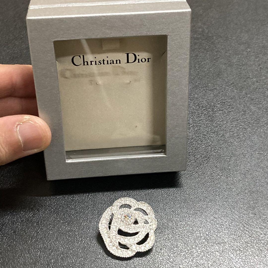 Christian Dior ディオール ブローチ ラインストーン ◉美品物◉
