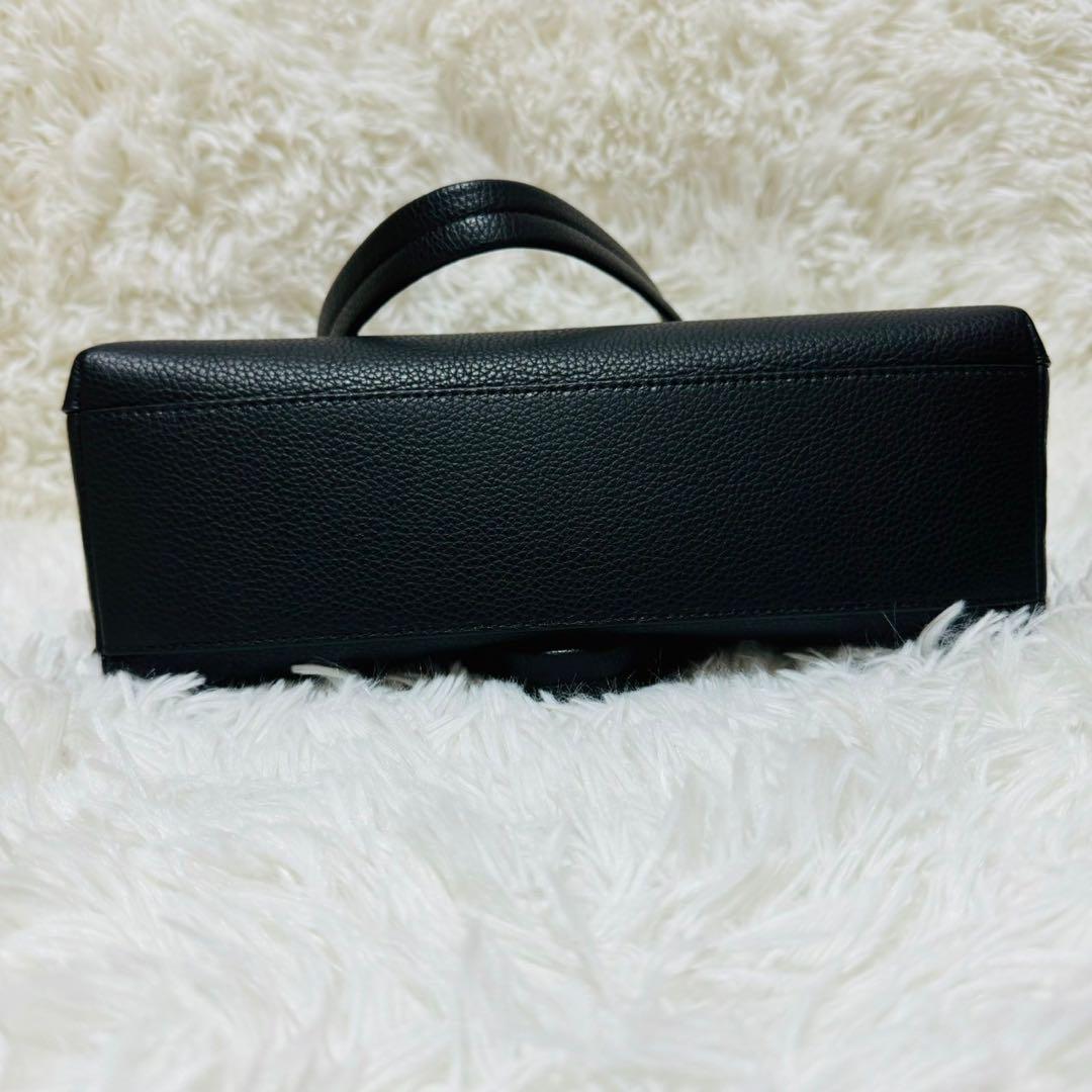 美品 FURLA フルラ アナANNA ショルダーバッグ レザー ブラック