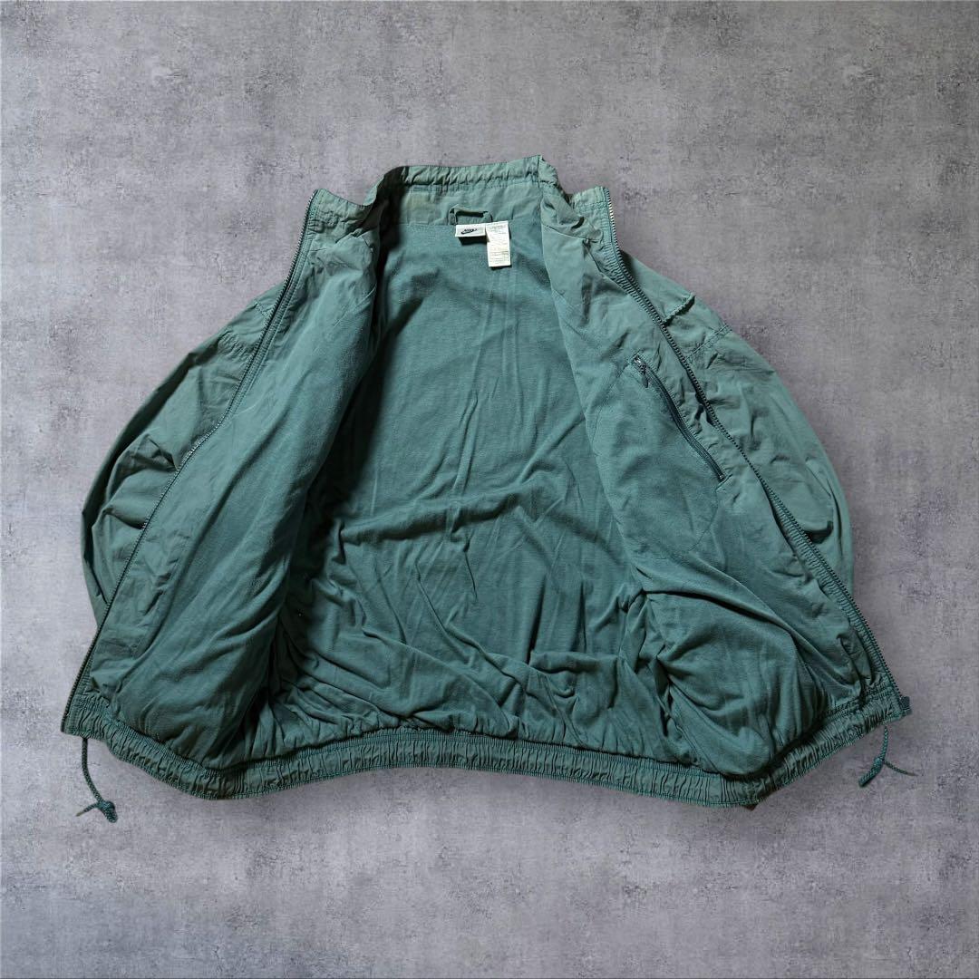 1493】90年代NIKEナイロンジャケット刺繍ロゴ短丈ドローコード