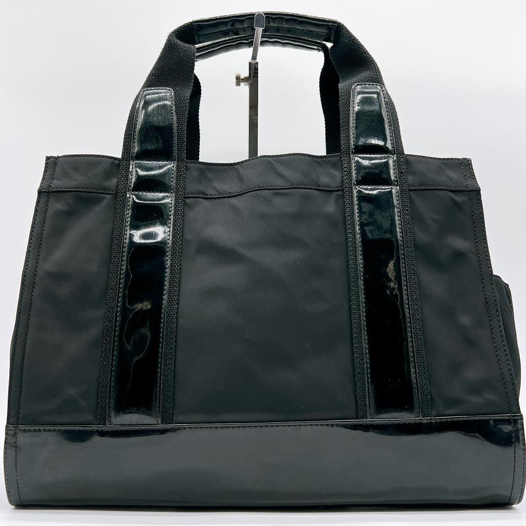 Tory Burch エラ トートバッグ ナイロン ブラック ロゴ c674