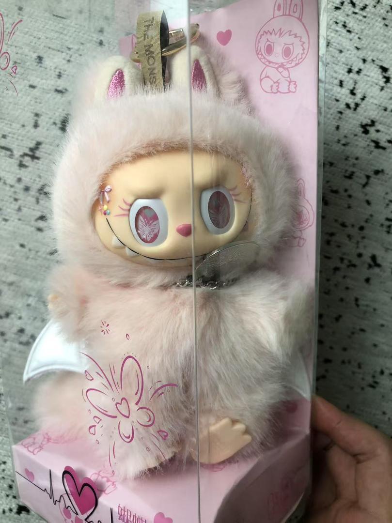 限定品 ZIMOMO ジモモ ピンクAngel ホワイト羽　ふわふわぬいぐるみ