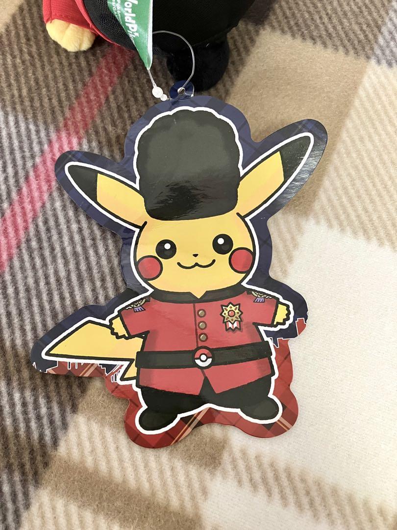 イギリスのピカチュウ　ぬいぐるみ