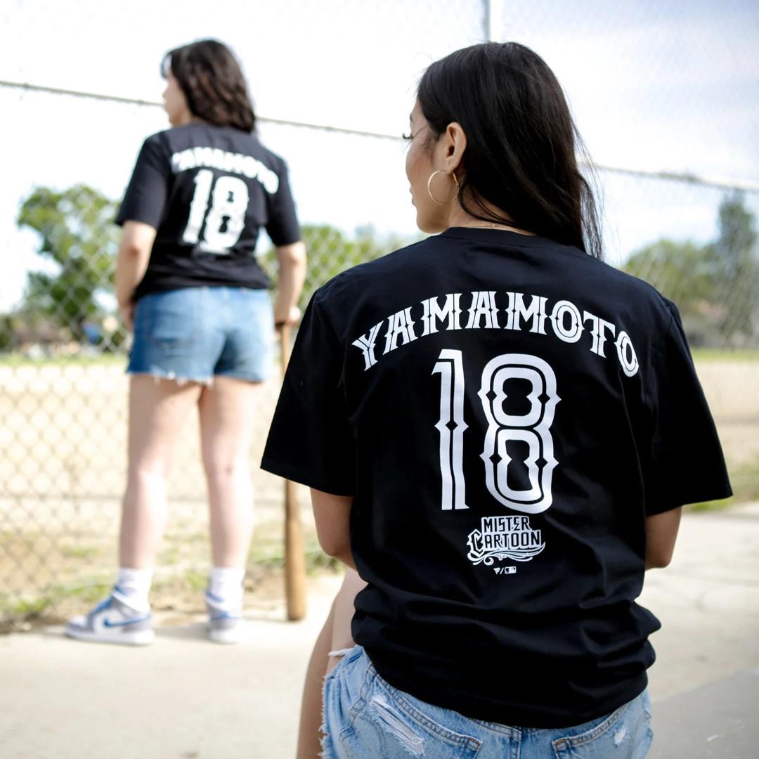 応援グッズ MC LA DODGERS YOSHINOBU YAMAMOTO TEE BLK
