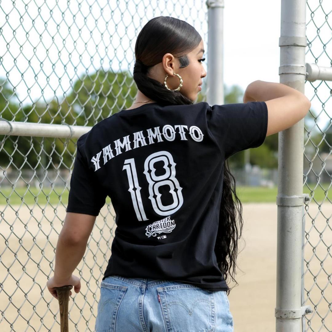 応援グッズ MC LA DODGERS YOSHINOBU YAMAMOTO TEE BLK