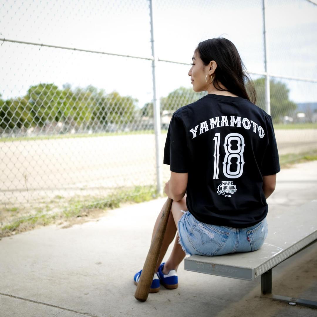 応援グッズ MC LA DODGERS YOSHINOBU YAMAMOTO TEE BLK
