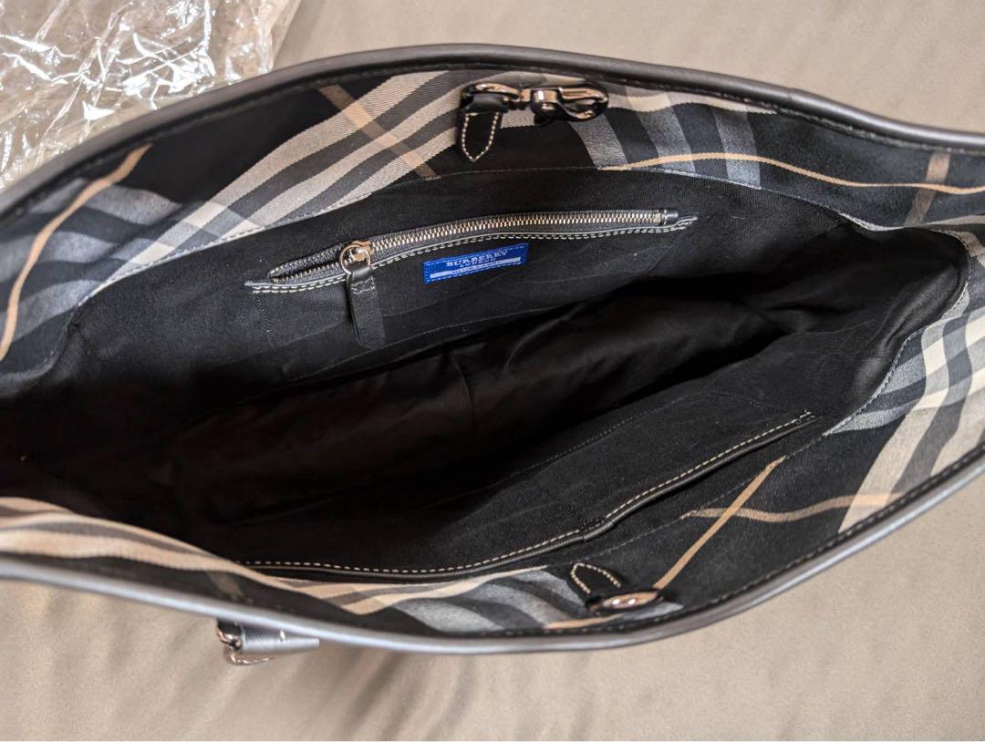 美品★Burberry's Blue Label ブラック トートバッグ送料込み 未使用級✨BURBERRY BLUE LABEL トートバッグ ー ホース金具