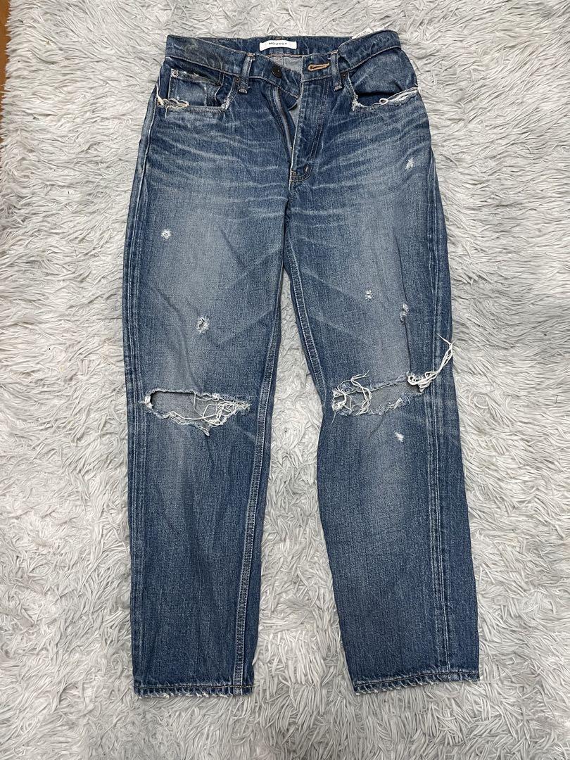 MOUSSY ダメージデニム 25 - メルカリ