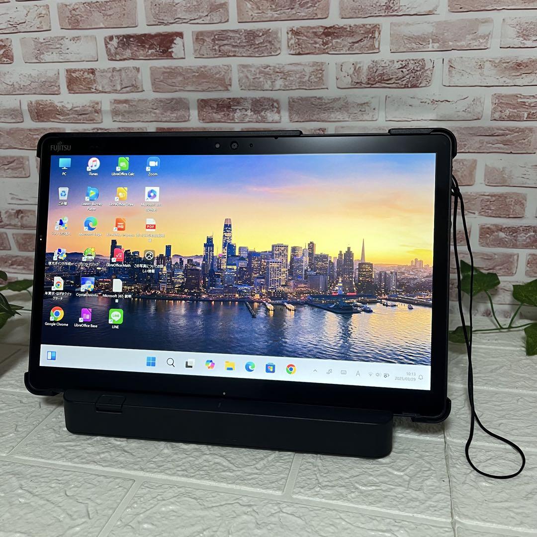 付属品多数富士通タブレット美品 SSD128GB★カメラ ノートPC355