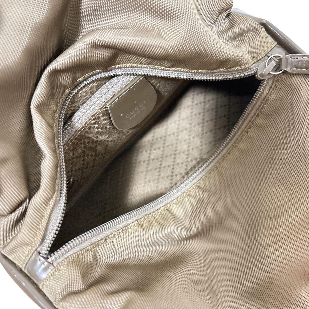 【GUCCI】 グッチ バンブー ハンドバッグ ナイロン　バッグ　ブランド　高級