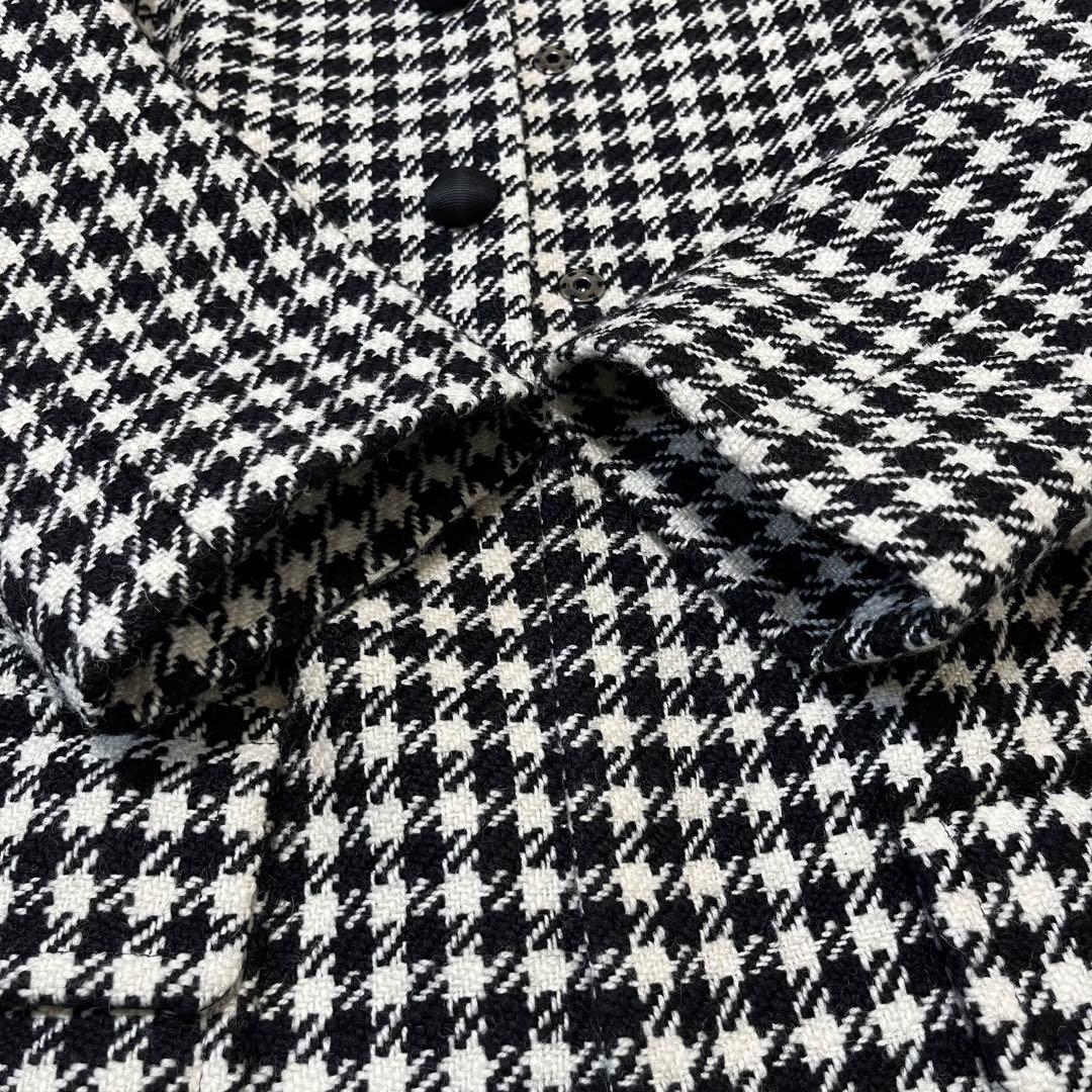 【極美品】D&G ドルチェ&ガッバーナ ロングコート 千鳥格子柄 XLサイズ