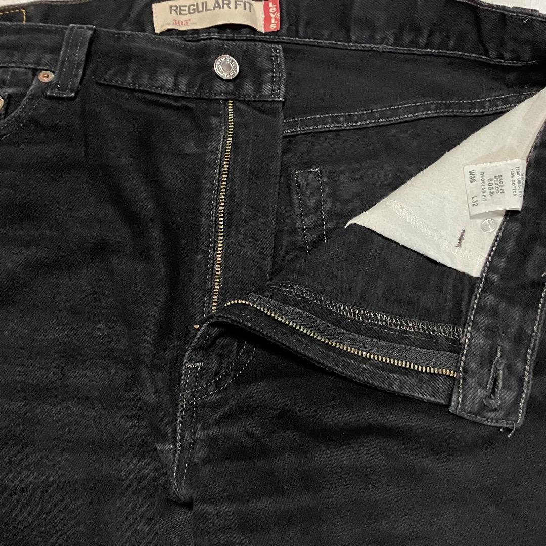 【Levi’s 505】後染めブラックデニム リーバイス W36×L32