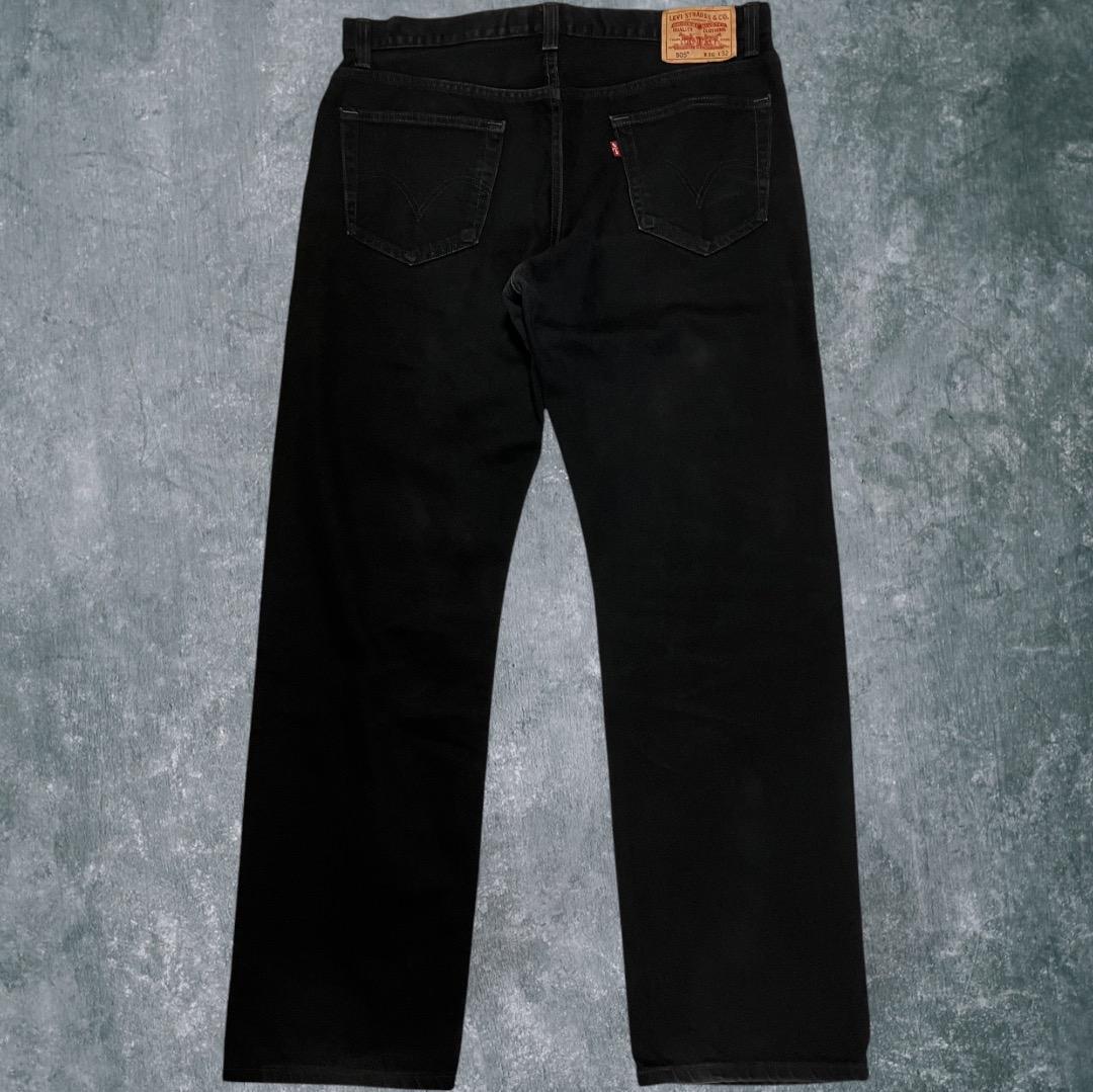 【Levi’s 505】後染めブラックデニム リーバイス W36×L32