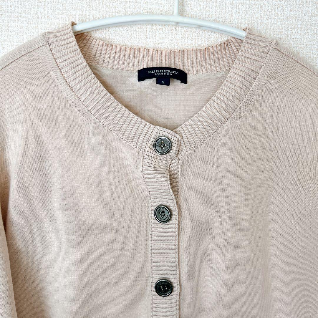 BURBERRY BLUE LABEL ピンク カーディガン 38 - メルカリ